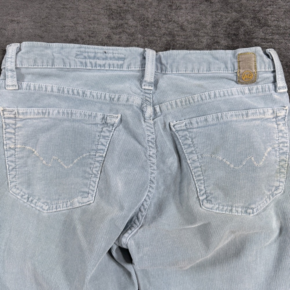AG Adriano Goldschmied The Angel Light Blue Corduroy Bootcut Pants Sz 28 Regular - Picture 13 of 16